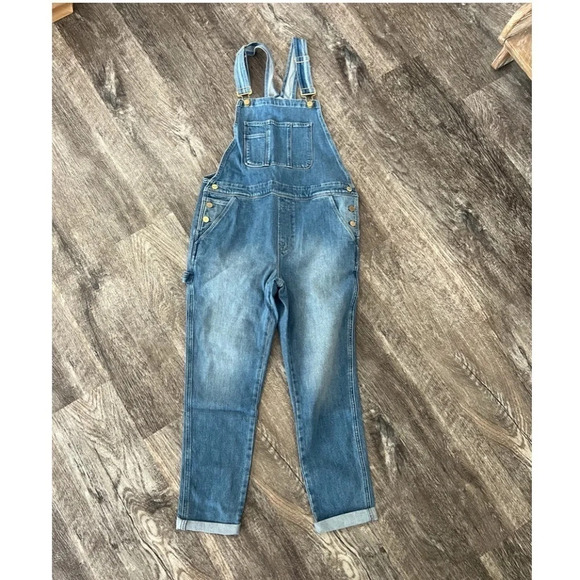 FRAME Le Garcon Crop Boyfriend Overalls Size S - Picture 3 of 6